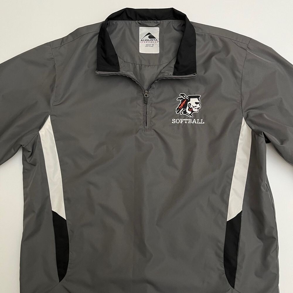 Augusta Sportswear Native Softball Windbreaker Pullover, Softball Jackets Z11‎ - Picture 2 of 11